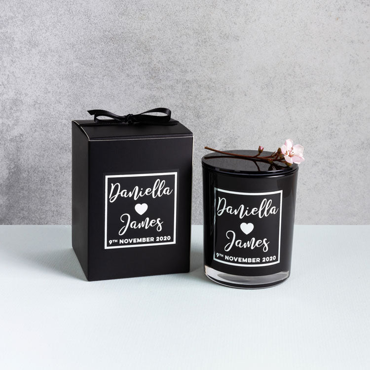 Boxed Luxury Foil Candle Black Edition