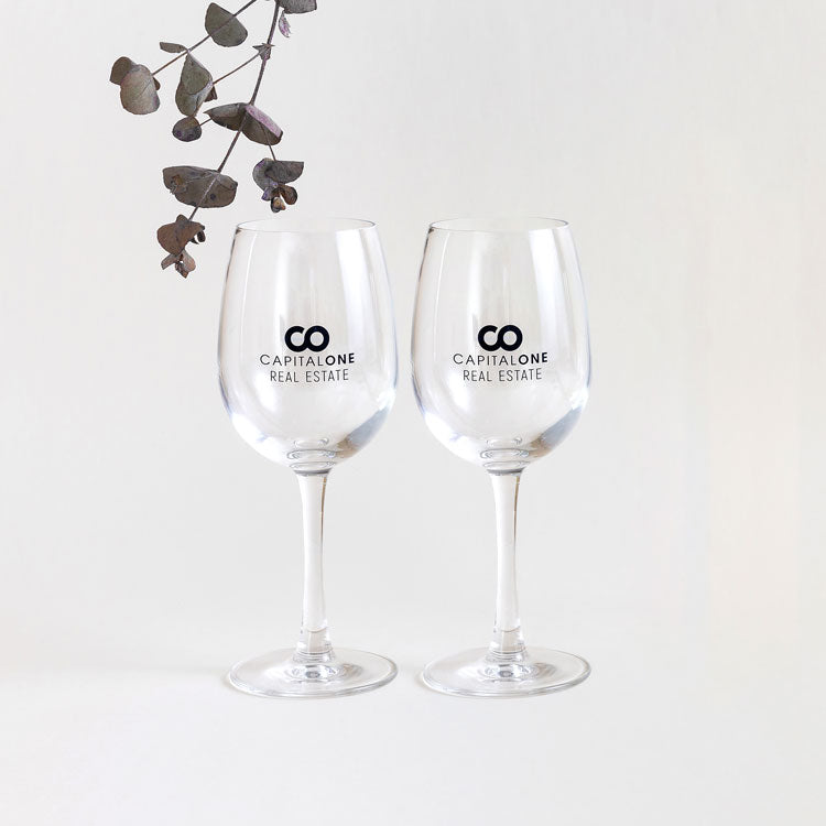 Printed Wine Glass - Wedding, Corporate or Event.
