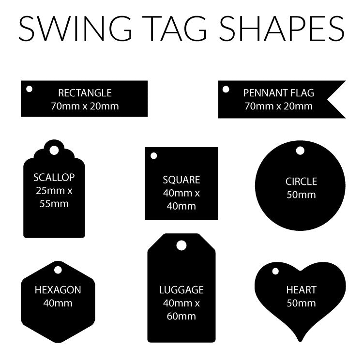 Product Hang Tags, Clothing Tags, Corporate Swing Tags