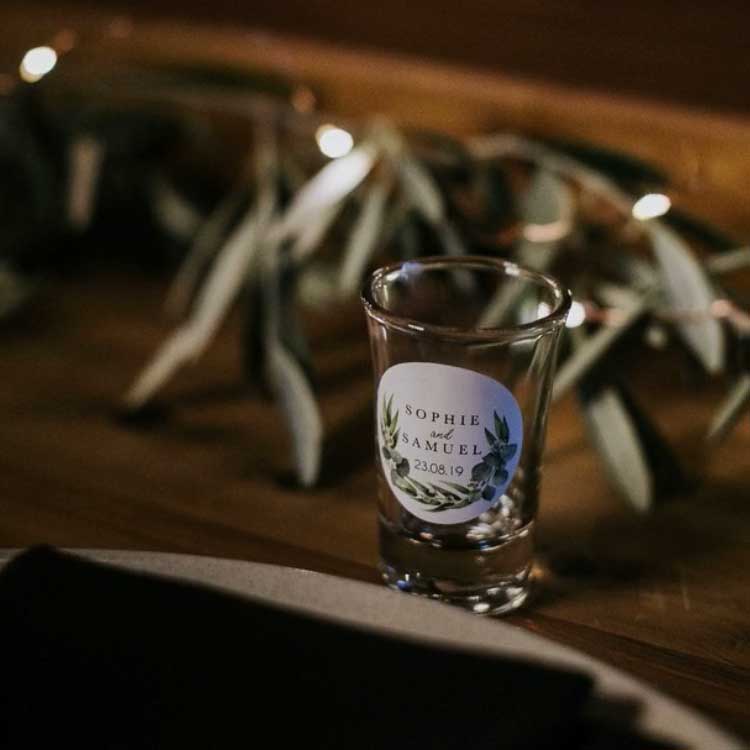 Shot Glass Wedding Favour - Guest Gift